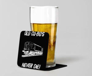Old Co-Bo's Never Die Laser Etched Acrylic Coaster